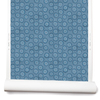Dotted Floral Wallpaper in Chambray Blue Image 1