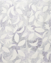 Dotted Leaves Fabric in Gray-Lilac Image 3