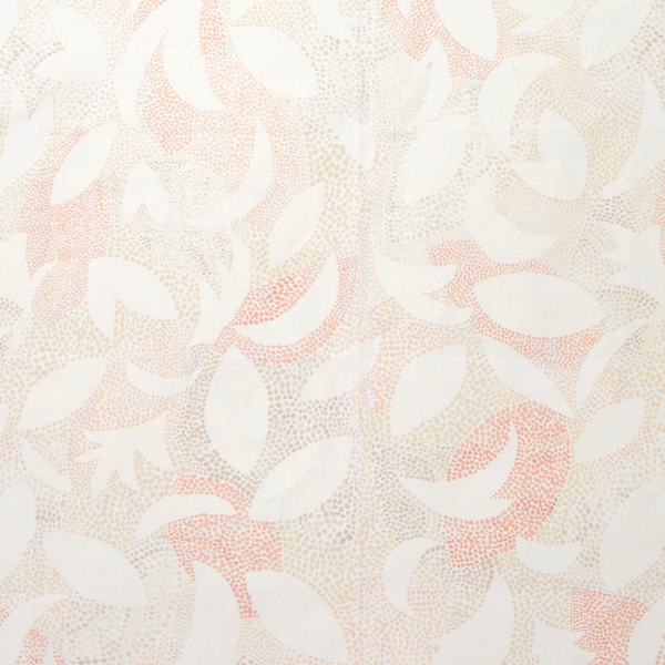 Dotted Leaves Fabric in Taupe