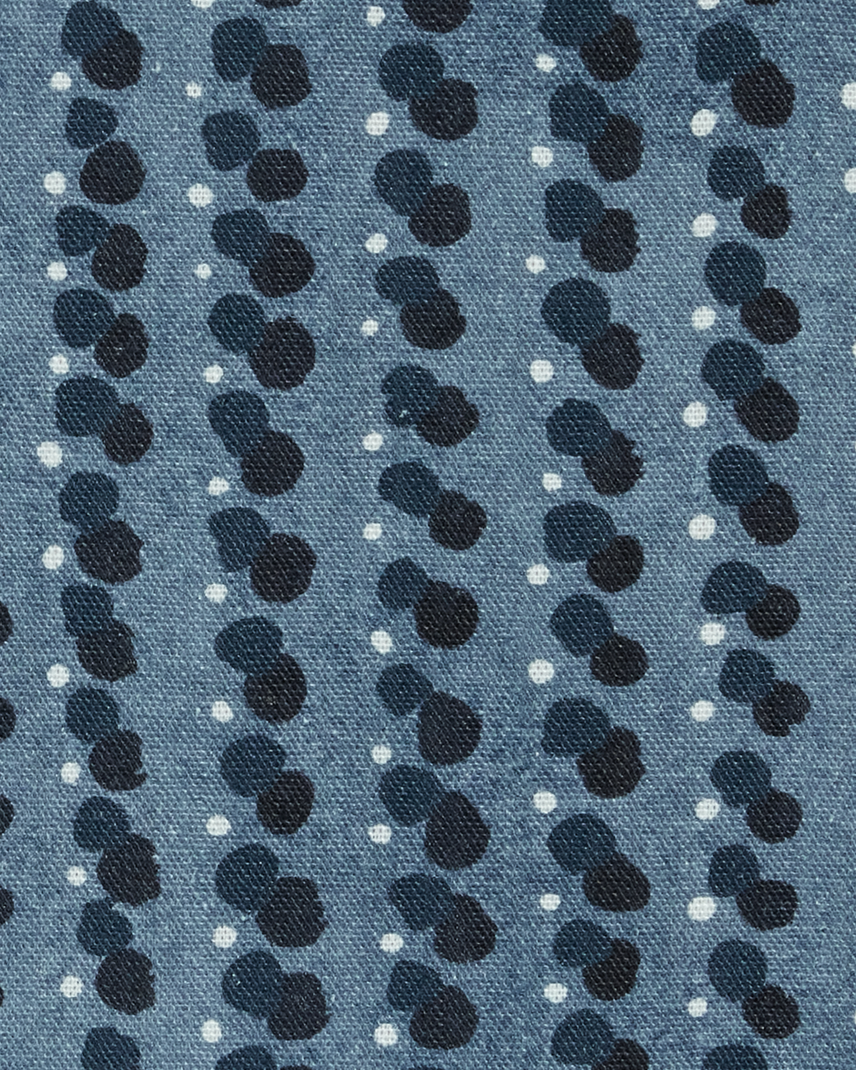 Dotted Lines Fabric in Navy