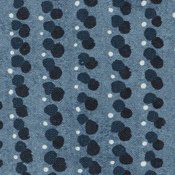 Dotted Lines Fabric in Navy