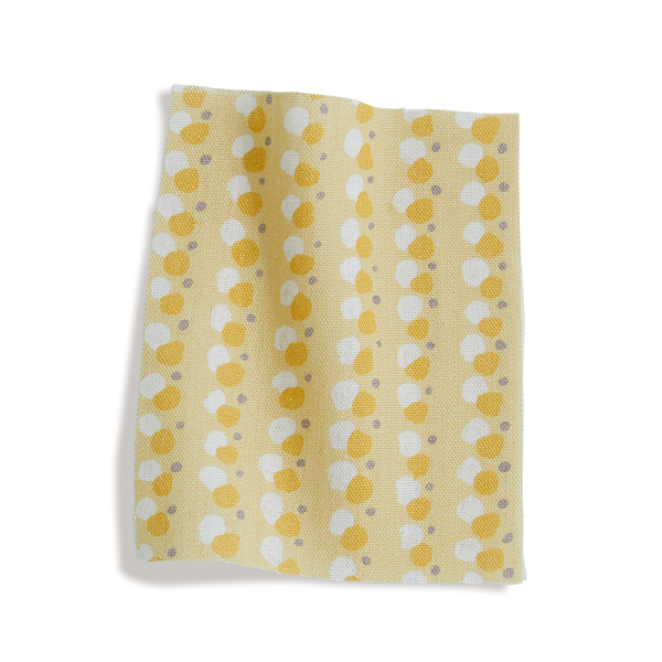 Dotted Lines Fabric in Yellow