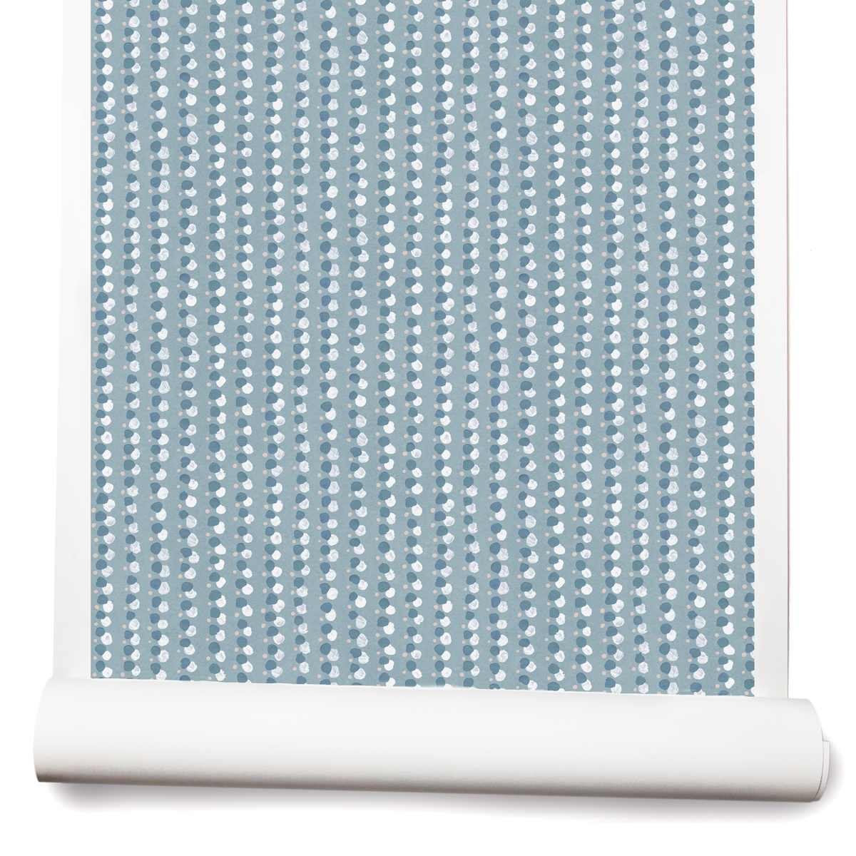 Dotted Lines Wallpaper in Light Blue