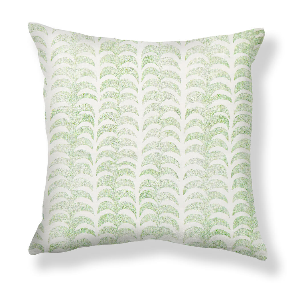 Dotted Palm Pillow in Leaf