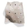 Embroidered Dots Fabric in Gray Image 1