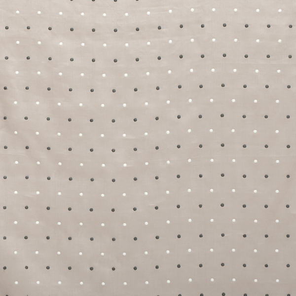 Embroidered Dots Sheer Fabric in Gray