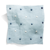 Embroidered Dots Fabric in Light Blue Image 1