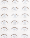 Evil Eye Fabric in White Image 3