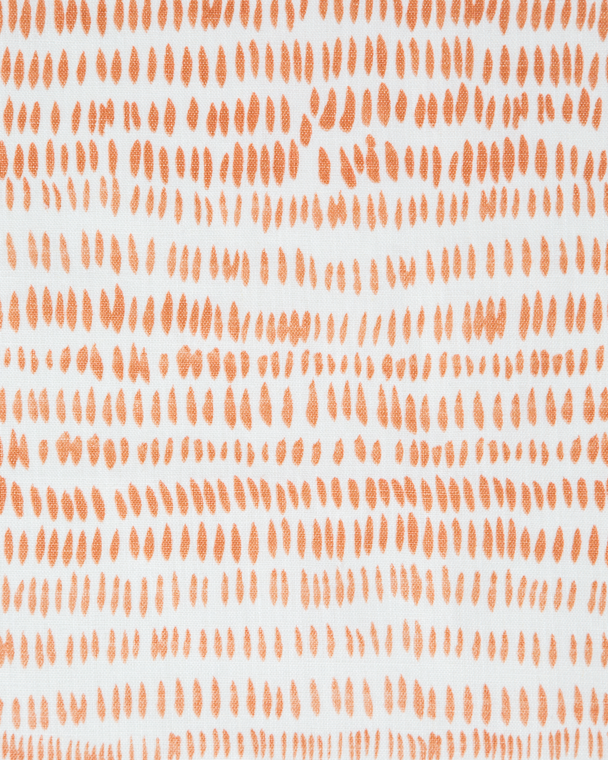 Dashes Fabric in Soft Tangerine