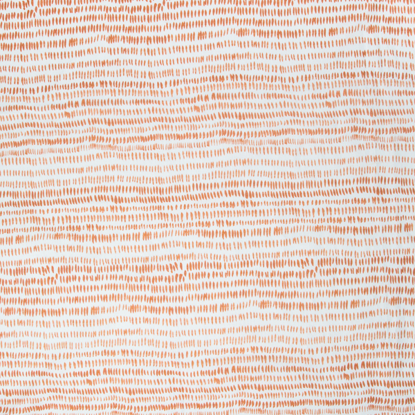 Dashes Fabric in Soft Tangerine