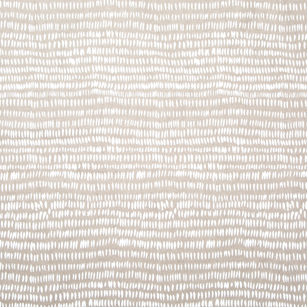 Dashes Fabric in White & Natural