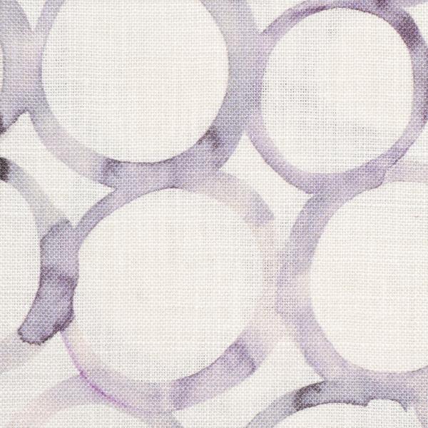 Interlocking Circles Fabric in Lilac