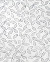 Leaves Fabric in Gray & Black Image 3