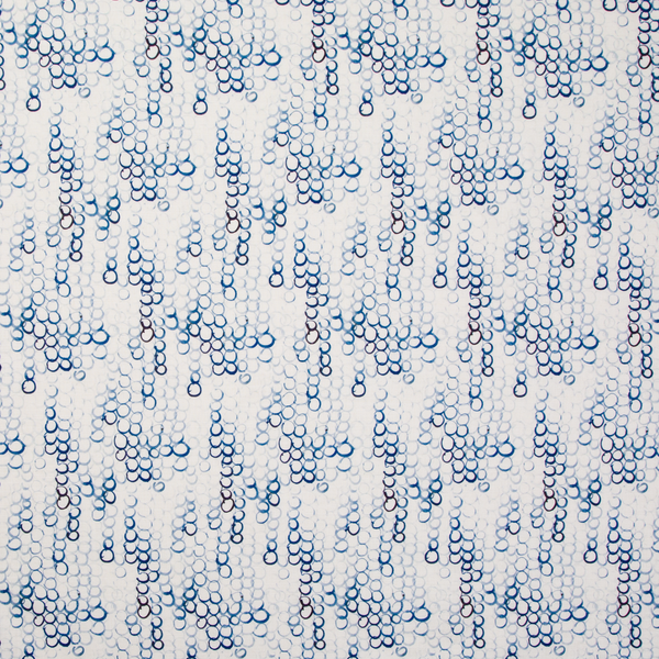 Looped Mini Circles Fabric in Cobalt