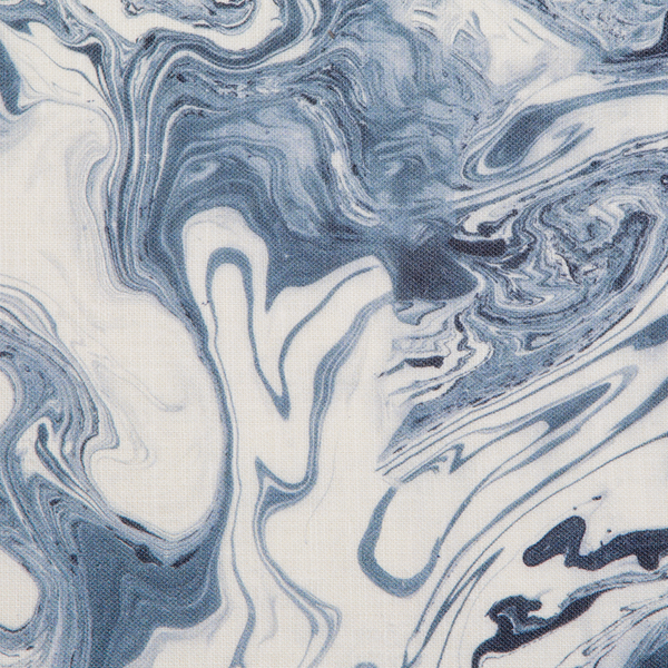 Marble Fabric in Sea Blue