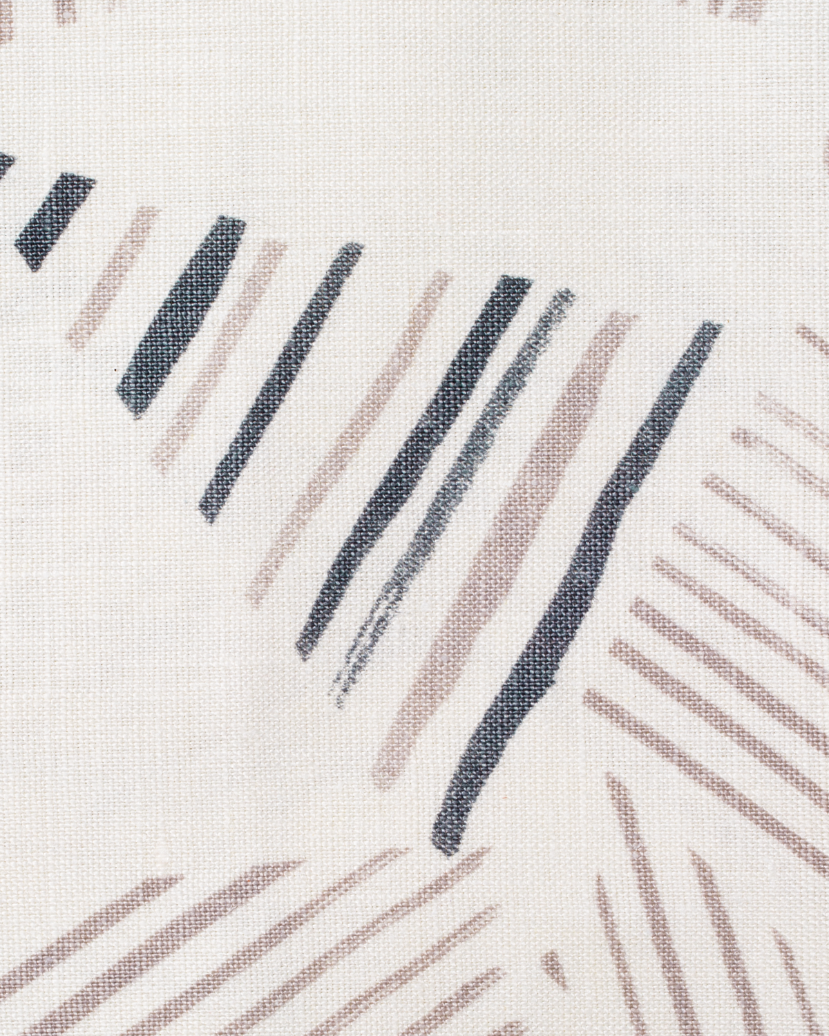 Mixed Stripe Fabric in Gray-Wood
