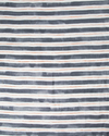 Painted Stripe Fabric in Stone Gray & Tangerine Image 3