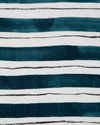 Painted Stripe Fabric in Marine & Black Image 2