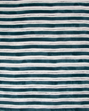 Painted Stripe Fabric in Marine & Black Image 3