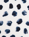 Splotched Dot Fabric in Navy Image 1