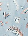Flora Fabric in Blue-Slate Image 3