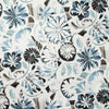 Floral Collage Fabric in Multi Blue Image 3