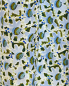 Floral Trellis Fabric in Blue/Green Image 5