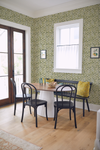 Floral Trellis Wallpaper in Yellow/Green Image 2
