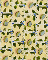 Floral Trellis Fabric in Yellow/Green Image 2