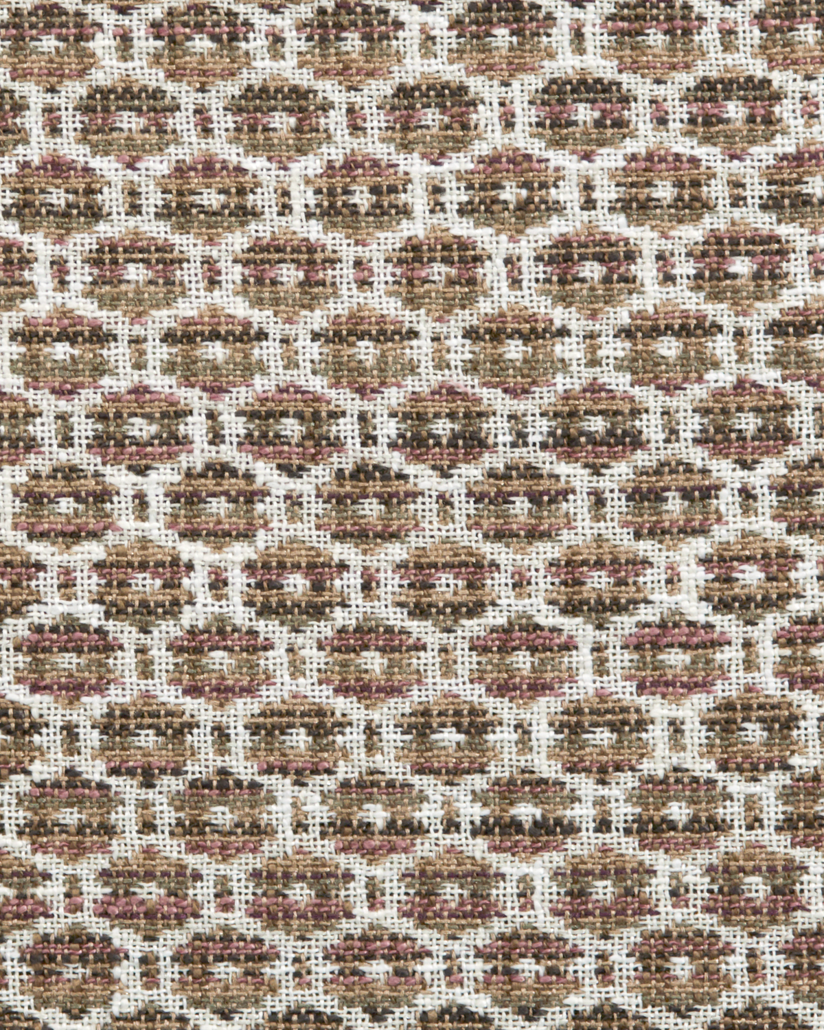 Floret Fabric in Brown/Mauve