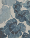 Geraniums Fabric in Blue/Natural Image 2