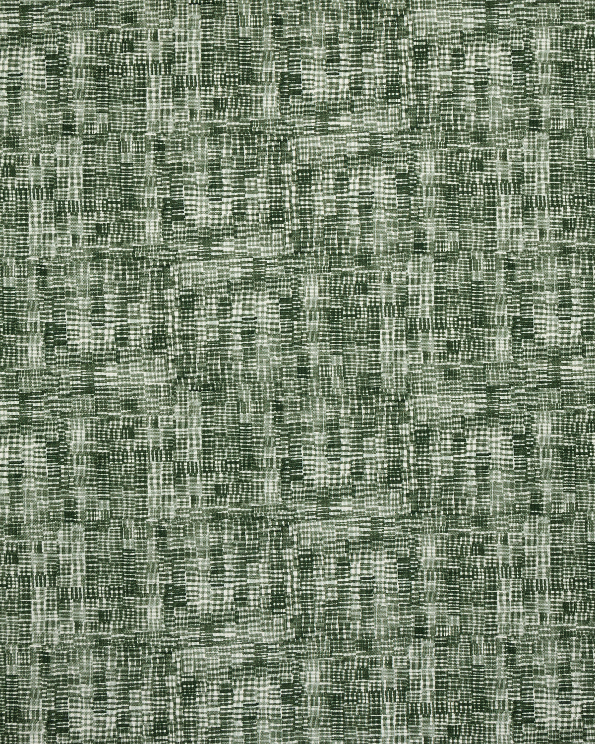 Hatchmarks Fabric in Forest Green