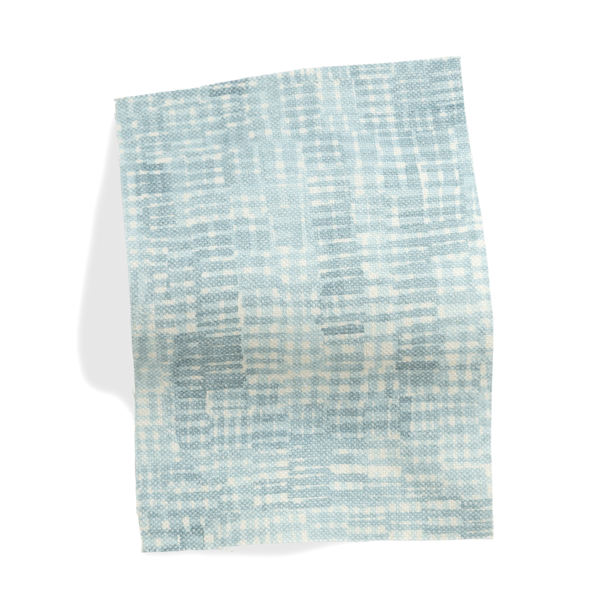 Hatchmarks Fabric in Lagoon Blue