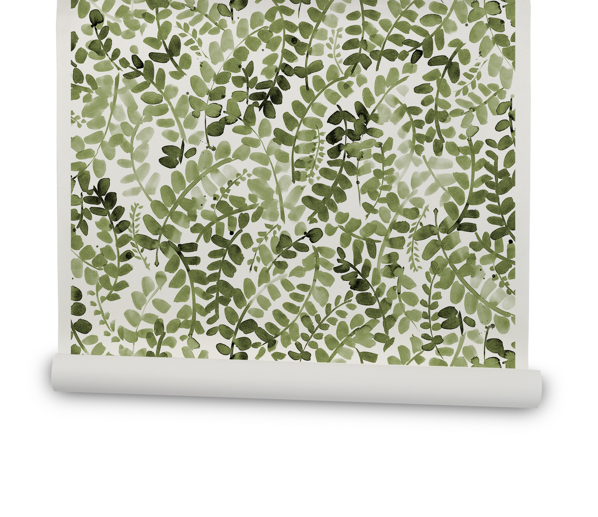 Leafy Vines Wallpaper in Green