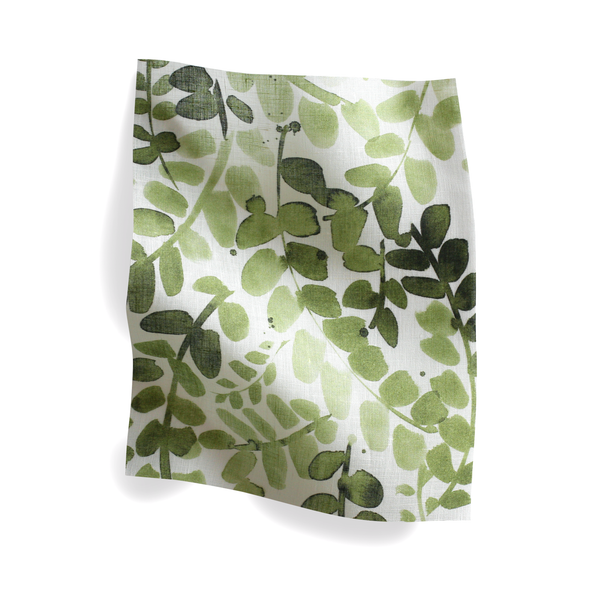 Leafy Vines Fabric in Green