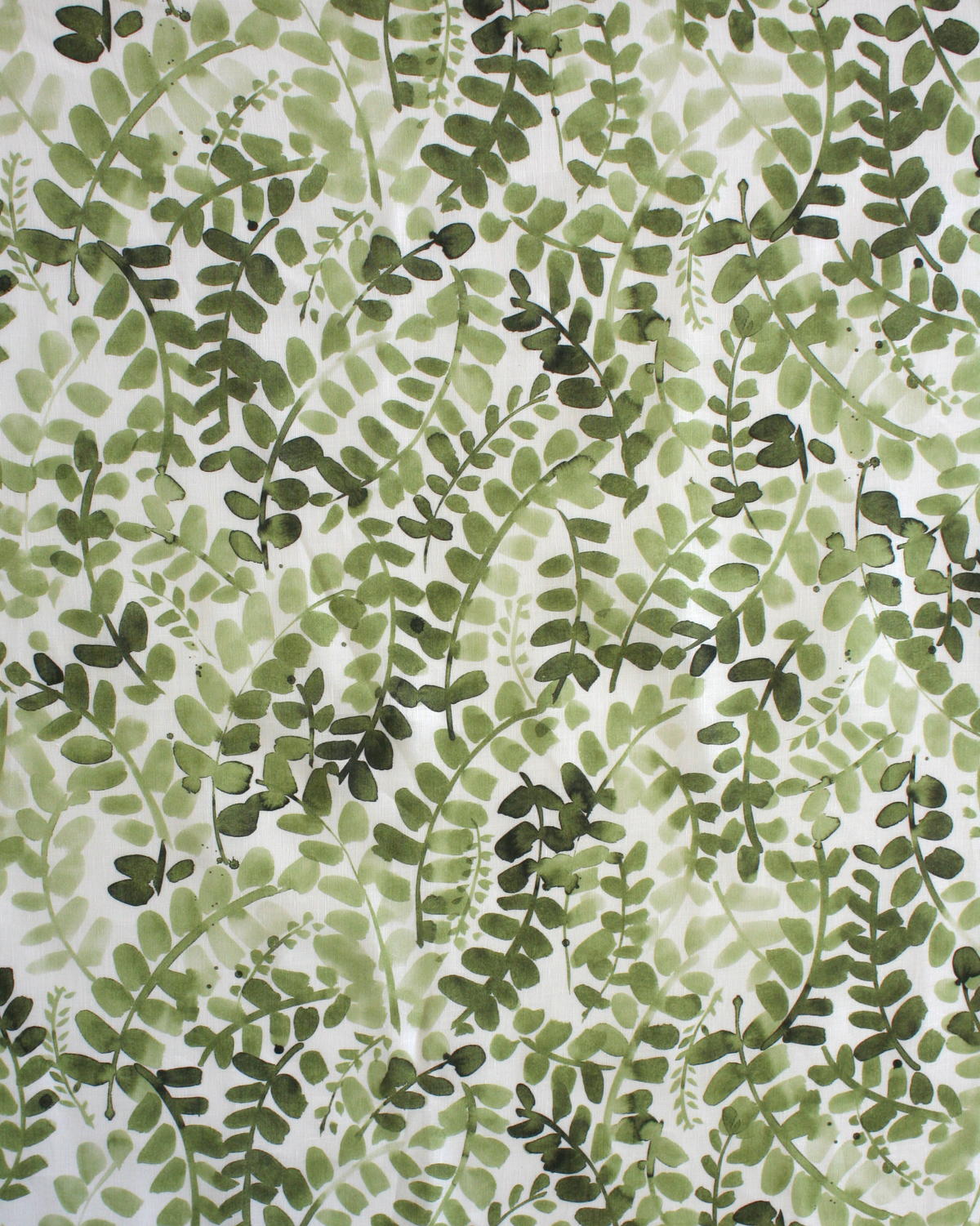 Green Vine Fabric, Wallpaper and Home Decor