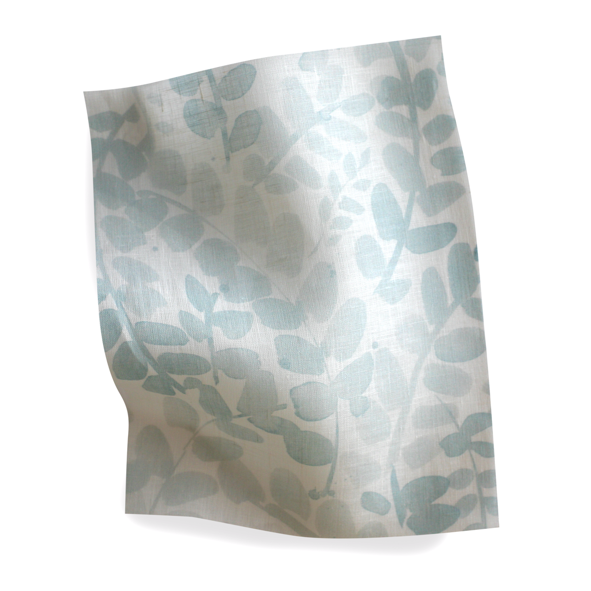 Leafy Vines Fabric in Light Blue