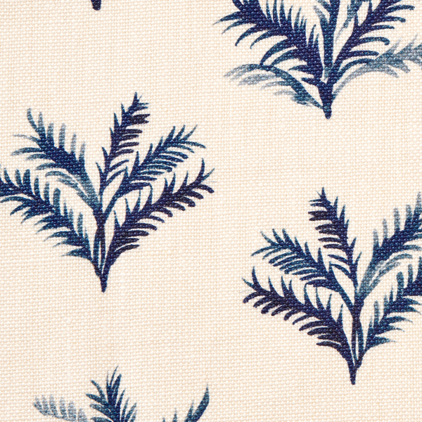 Little Palm Fabric in Navy