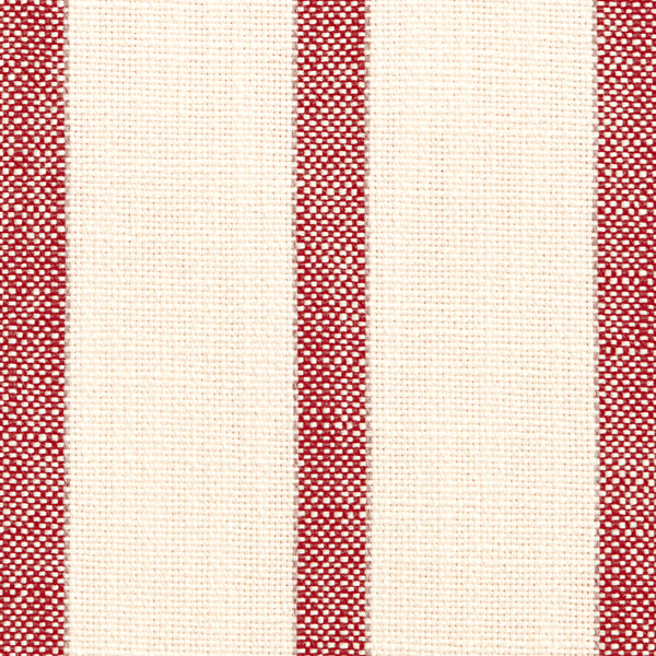 Market Stripe Fabric in Red