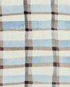 Mason Plaid Fabric in Blue/Tan Image 2
