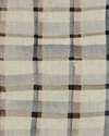 Mason Plaid Fabric in Natural/Gray Image 2