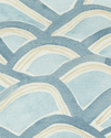 Mountains Fabric in Light Blue Image 2