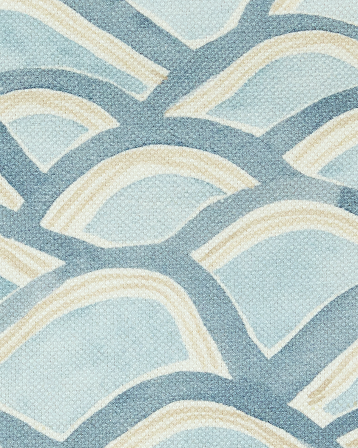 Mountains Fabric in Light Blue