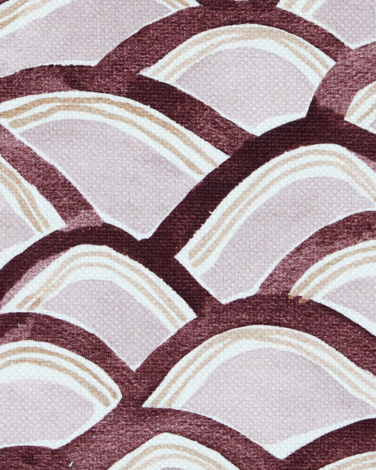 Mountains Fabric in Plum
