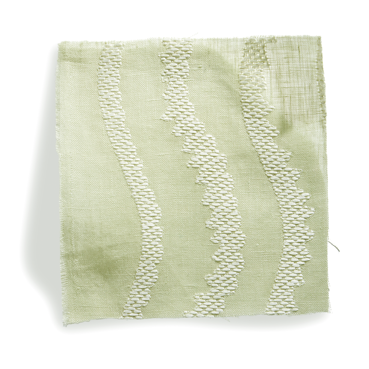 Notched Vines Fabric in Pistachio