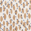 Shell Wave Fabric in Taupe/Cobalt Image 2