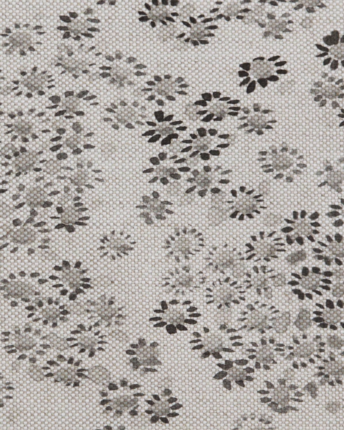 Small Daisy Fabric in Inkwash/Oatmeal
