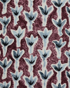Sprigs Fabric in Eggplant/Blue Image 3
