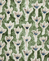 Sprigs Fabric in Green/Tan Image 3