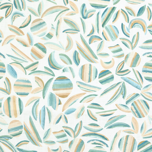 Striped Garden Fabric in Garden Green